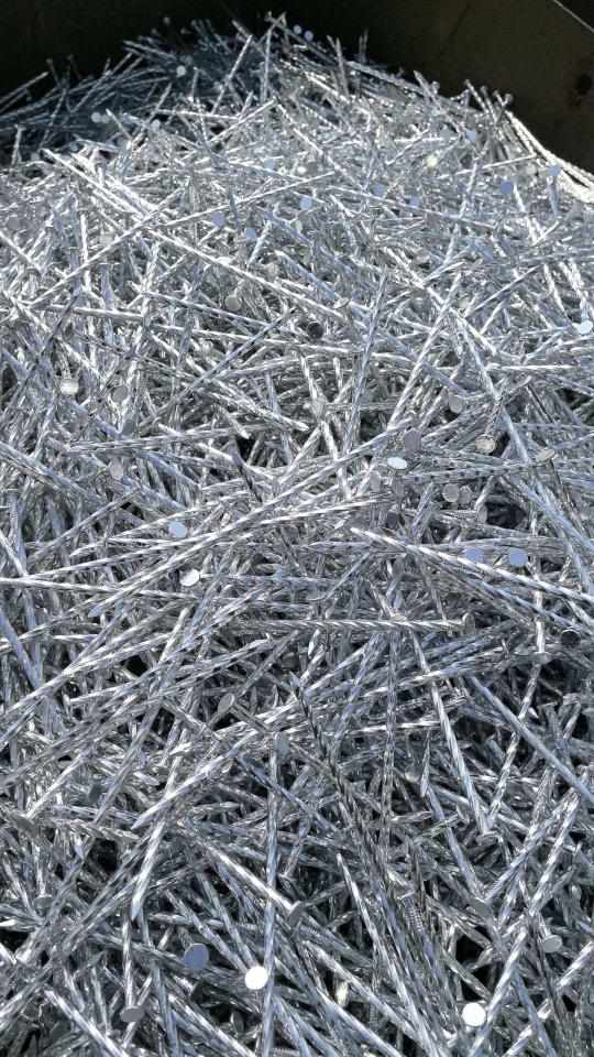 Bulk ten-inch steel landscaping nails